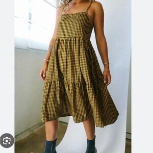 BRIXTON GINGAM TIER DRESS